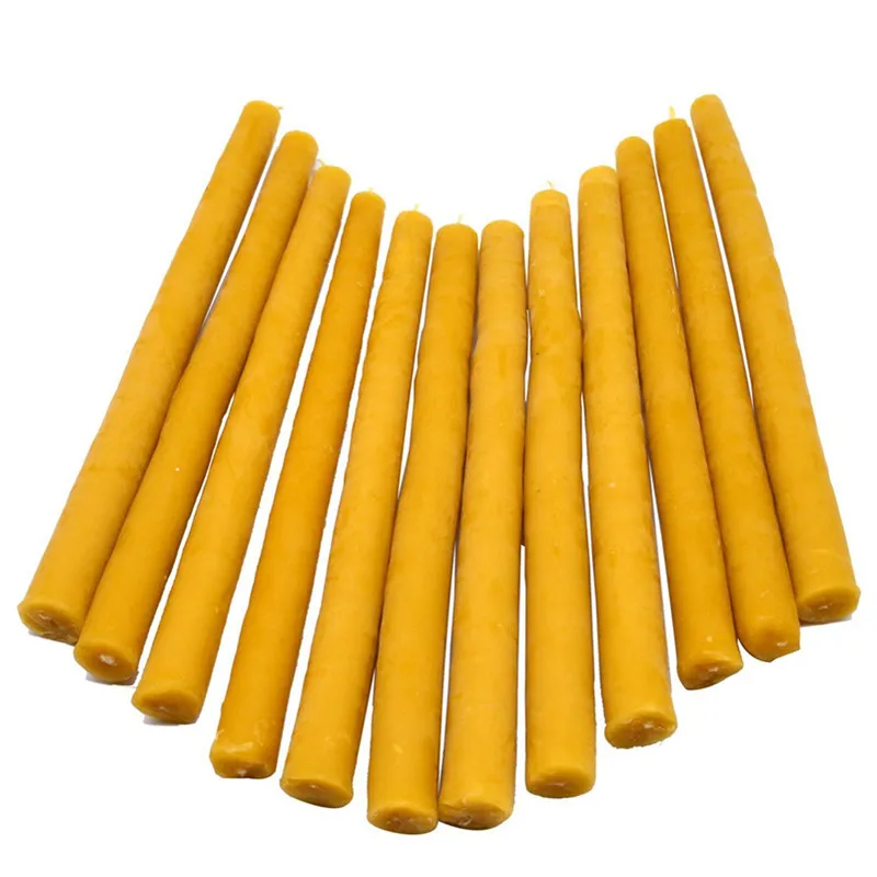 100% натуральный чистый пчелиный воск свечи мед аромат ручной работы столб Свеча