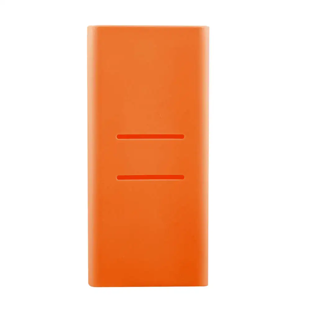 Orange Силиконовый чехол с эффектом потертости для Xiaomi power Bank 2C Новинка 20000 мАч PLM06ZM резиновый чехол для портативного внешнего аккумулятора - Цвет: Orange