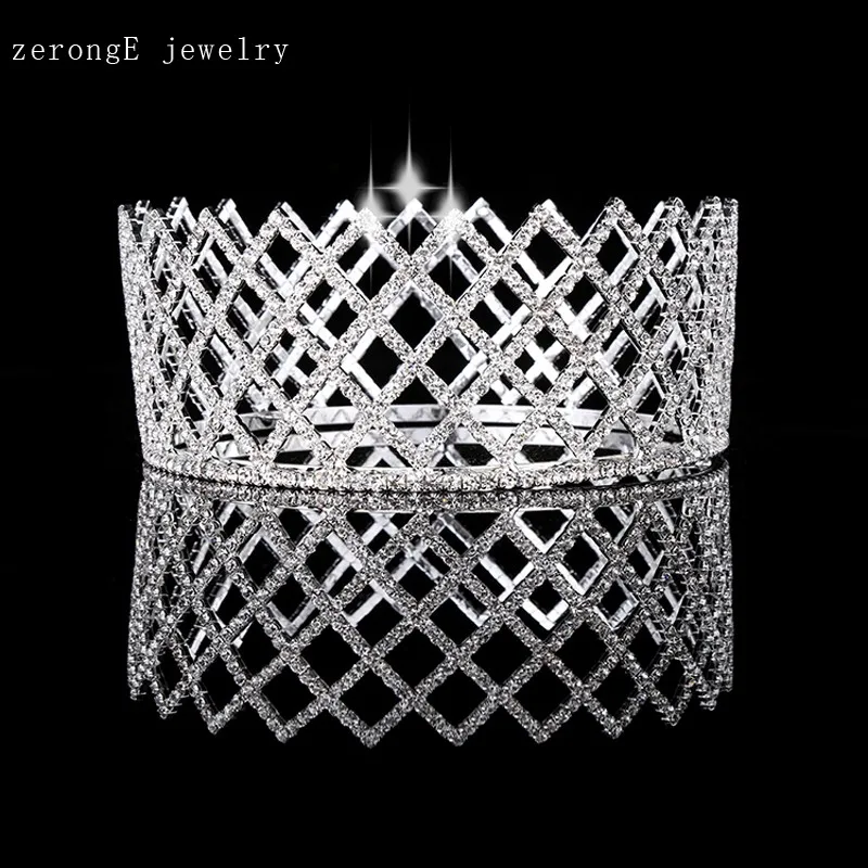ZerongE ювелирные изделия оптом Золотое покрытие королевская тиара-Снежинка и корона подарок на Рождество/события/вечерние/Фестиваль/праздник