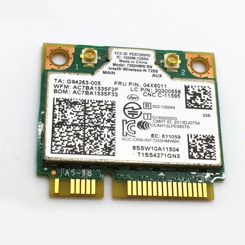 Новая Int Беспроводная-N 7260BN WiFi+ BT4.0 комбинированная карта для lenovo ThinkCentre M93 M93p E440 E540 S440 S540 Series, FRU 04x6011 20200556