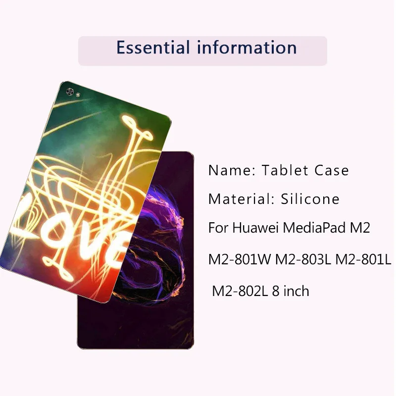 Цветной чехол для планшета huawei Mediapad Media Pad T5 10 1 M5 8 4 M3 T1 701u тонкий мягкий