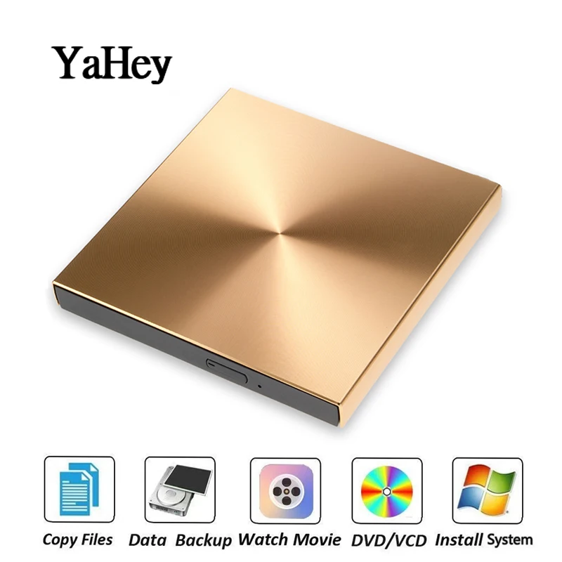 Новейший USB 3.0 внешний DVD RW Burner CD Disc Player Портативный оптический привод для MacBook /