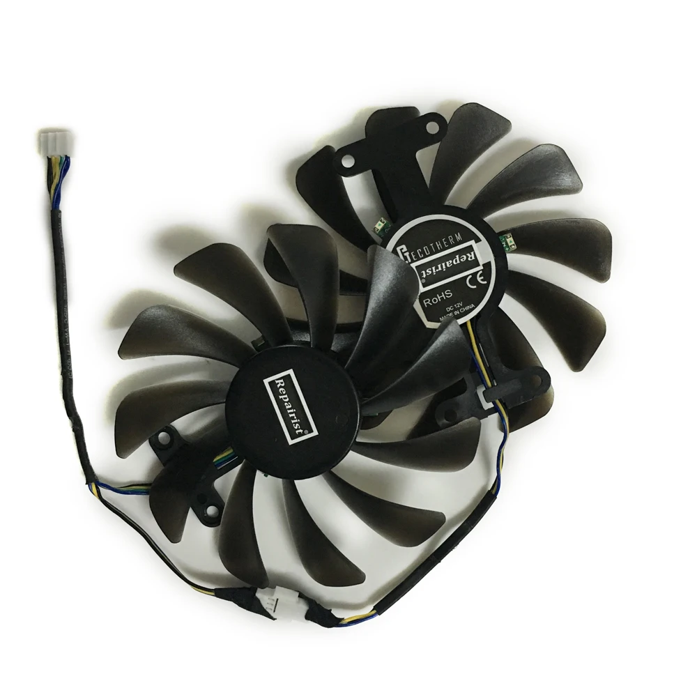 2 шт./компл. Эльза GTX 1070 1080 GPU видео карты cooler VGA вентилятор для GeForce GTX1070 8 Гб GLADIAC