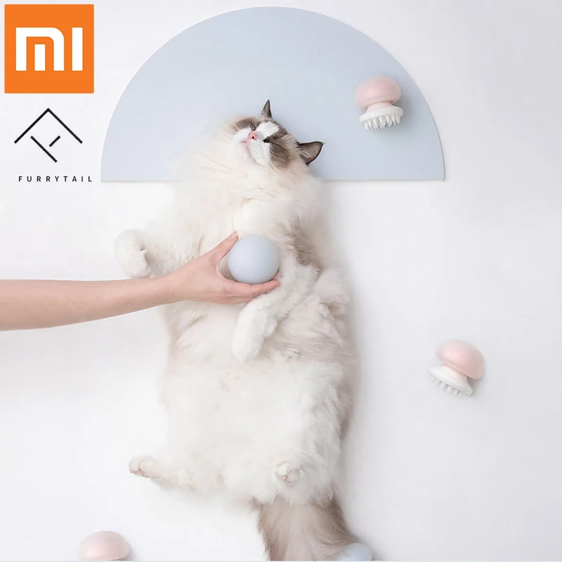 Xiaomi Mijia Furrytail Медузы Массажер для домашних животных расческа отрицательные ионы