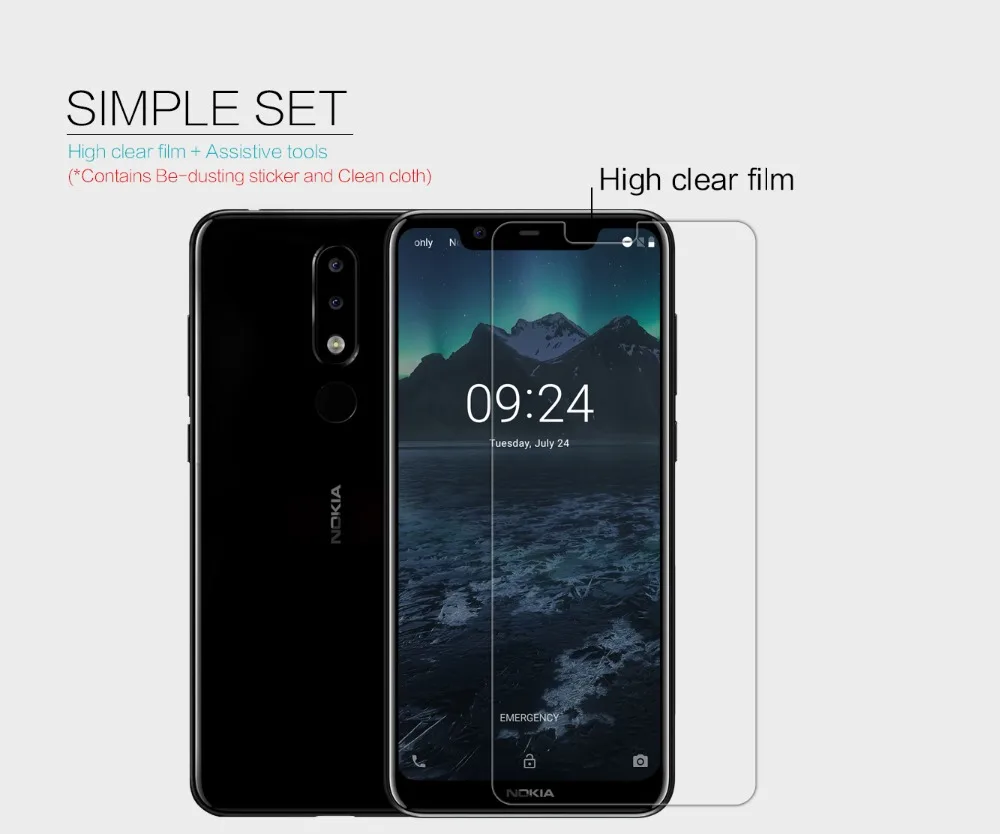 Nokia 5,1 Plus Защитная пленка NILLKIN Супер прозрачная защитная пленка для ЖК-экрана и матовая Защита экрана для Nokia X5
