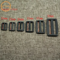 10pcs nylonpom buckle 15mm20mm25mm32mm38mm50mm adjustable buckles dualtri buckles for belt suitcase accessories