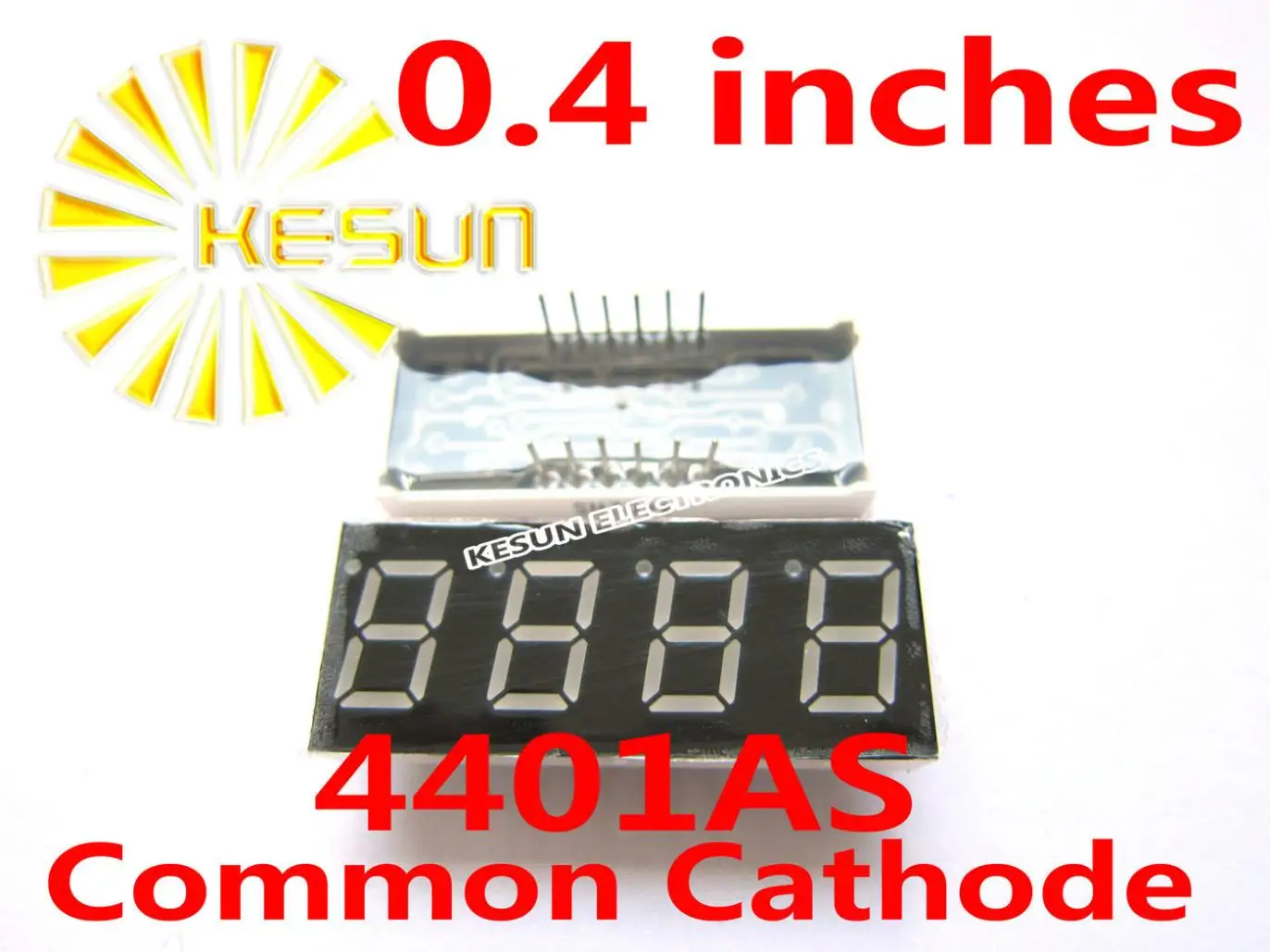 

5PCS x 0.4 inches Red Common Cathode/Anode 4 Digital Tube 4401AS 4401BS LED Display Module