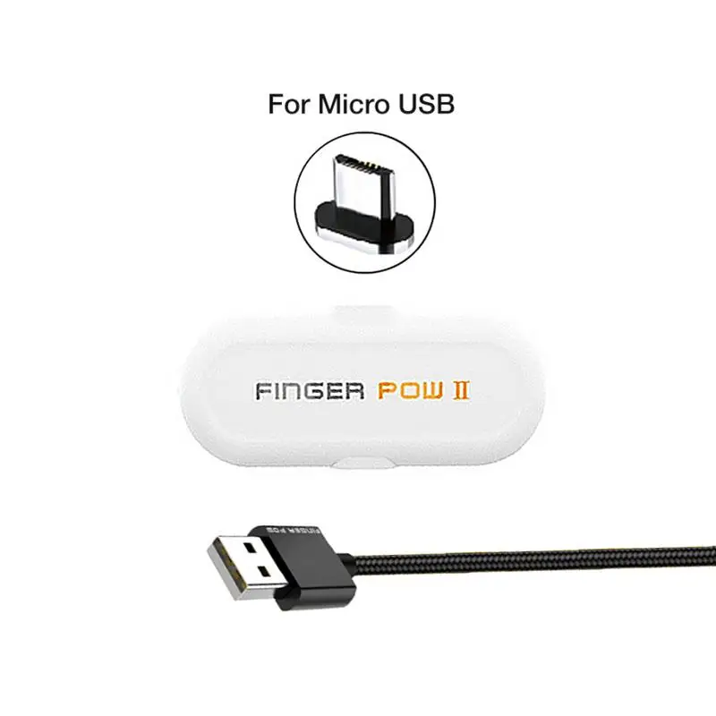 For Micro USB 1100 мА/ч мини-зарядное устройство, внешний аккумулятор, безопасный защитный светильник, портативный, аварийный, быстрая зарядка, беспроводной, магнитный - Тип штекера: For Micro USB