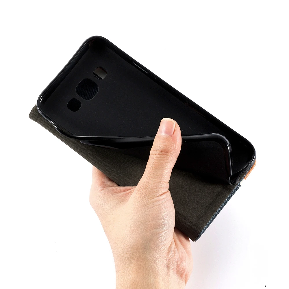 Чехол-книжка для samsung Galaxy E5, роскошный модный чехол из искусственной кожи для Galaxy E5 E5000, Мягкая силиконовая задняя крышка с подставкой для телефона