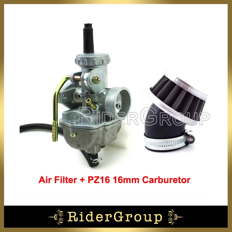PZ16 Carb 16 мм карбюратор воздушный фильтр клирнер для 50cc 70cc 90cc 110cc двигатель Dirt Pit