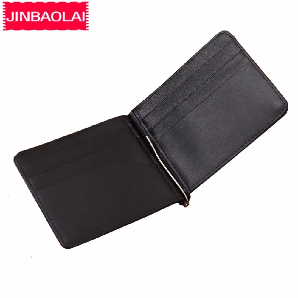 Мужской мини-кошелек JINBAOLAI из натуральной коровьей кожи с отделением для карт |