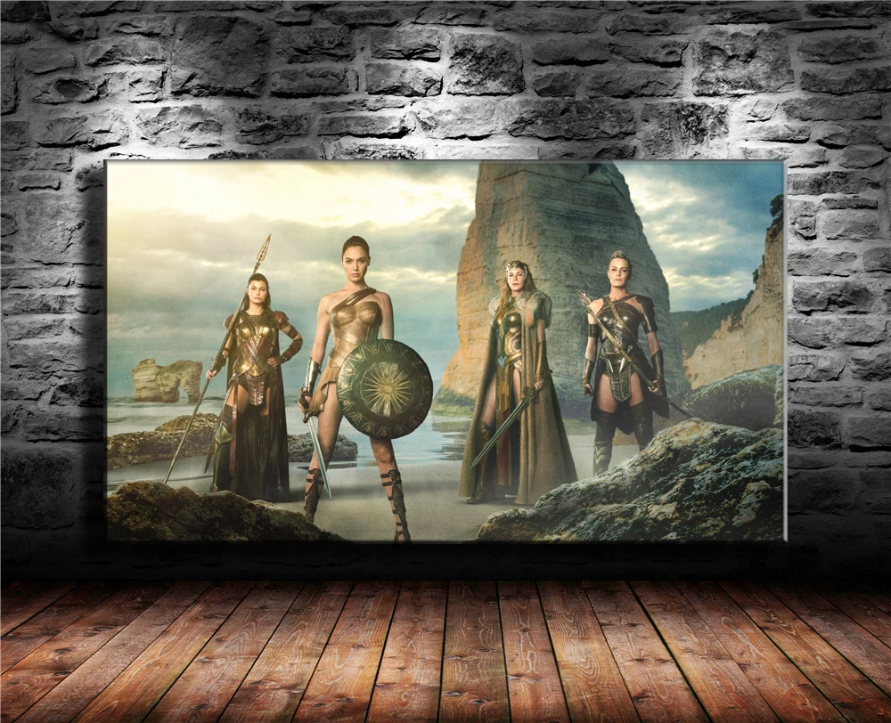 Wonder Woman Amazon Warrior парусиновая картина для гостиной домашний декор Современная