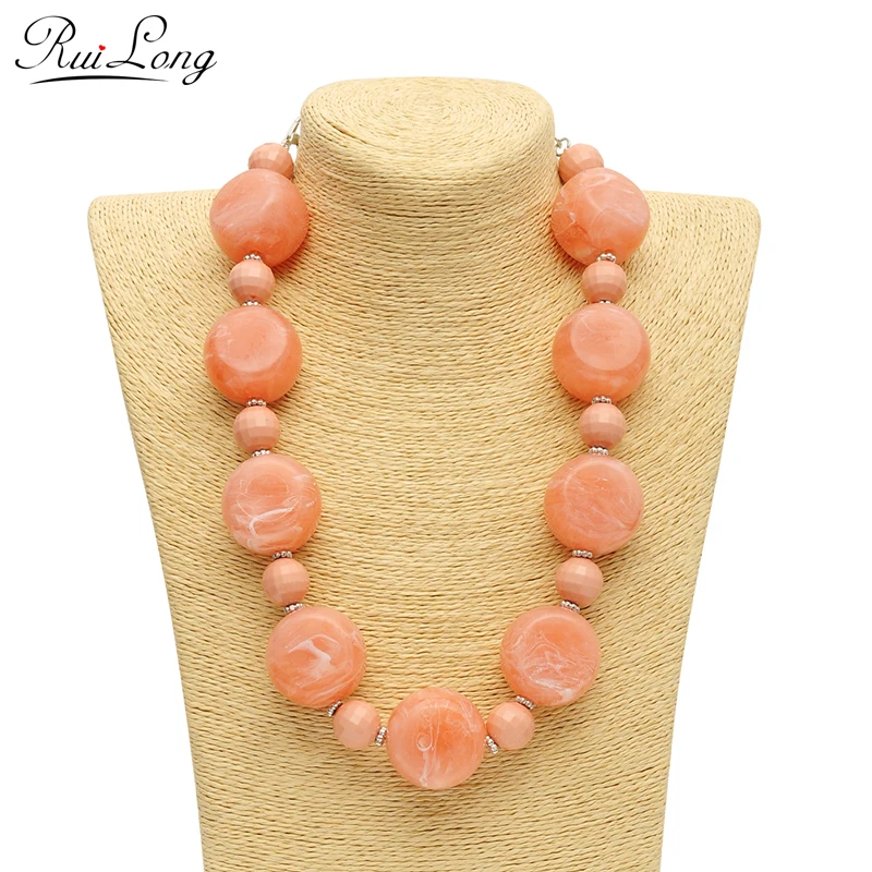 Новое поступление модное женское многоцветное акриловое ожерелье из смолы