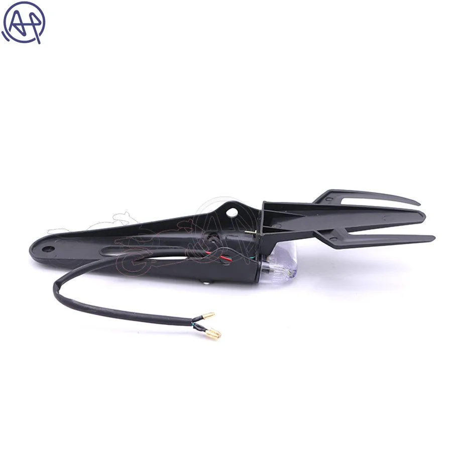 Заднее крыло мотоцикла черный Кронштейн номерного знака из АБС пластика с 12 В