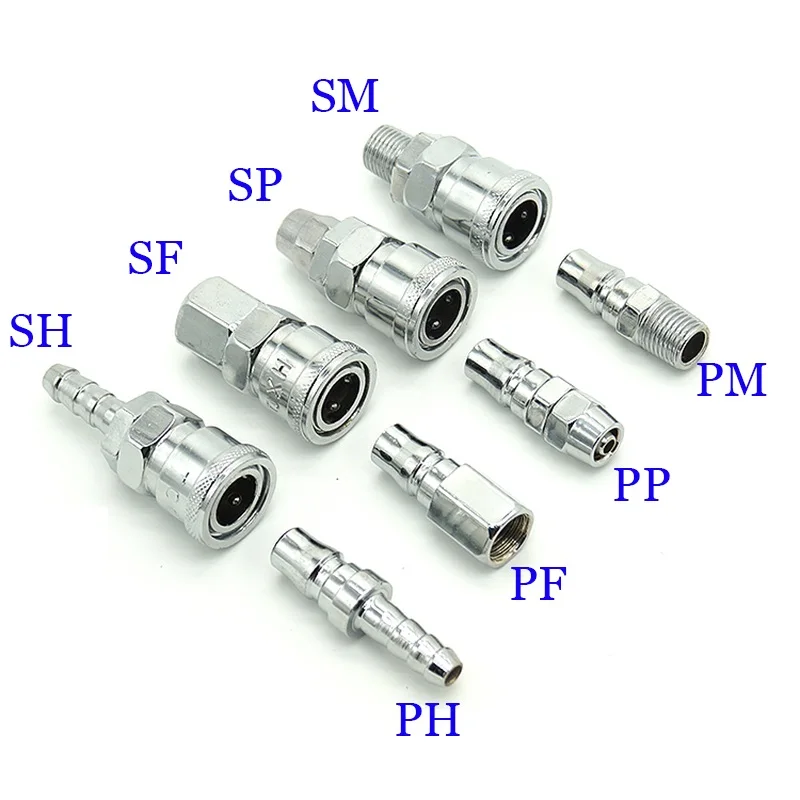 Пневматические Фитинги SP40/PP40/SM40/PM40/SH40/PH40/SF40/PF40 быстроразъемный соединитель для