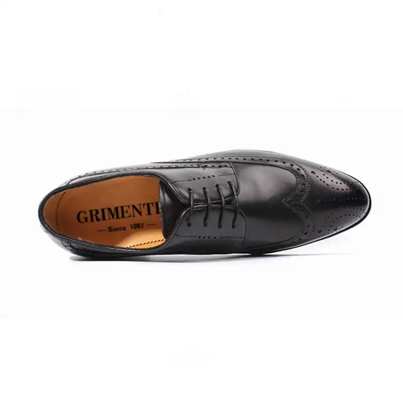 GRIMENTIN goodyear высокого качества мужские туфли натуральная кожа Индивидуальные ручной работы итальянская мужская обувь