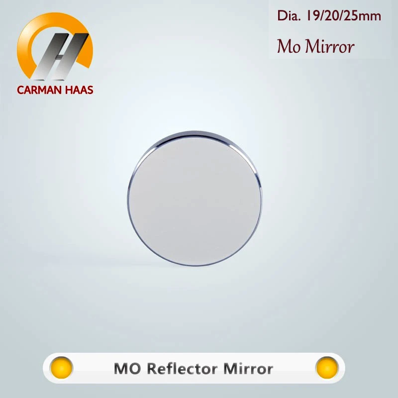 Carmanhaas Co2 Laser Mo диаметр зеркала. 19 20 25 мм отражающее зеркало для лазерной гравировки