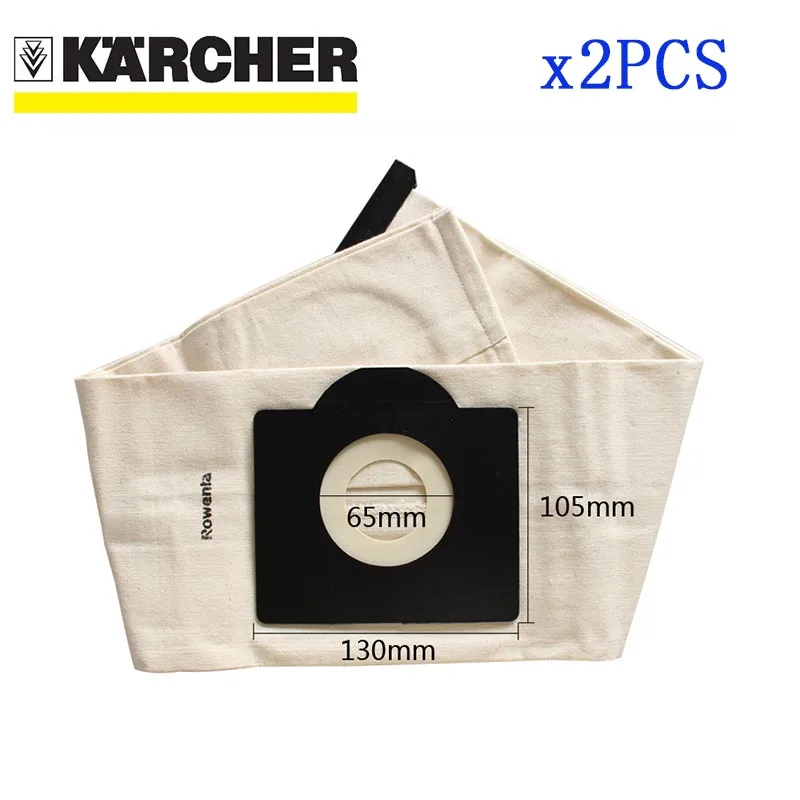2 шт моющиеся мешки для фильтров для Karcher WD3 Rremium WD3200 SE4001 WD3300 wd2 premium SE 4000 MV3 Премиум пылесос мешок
