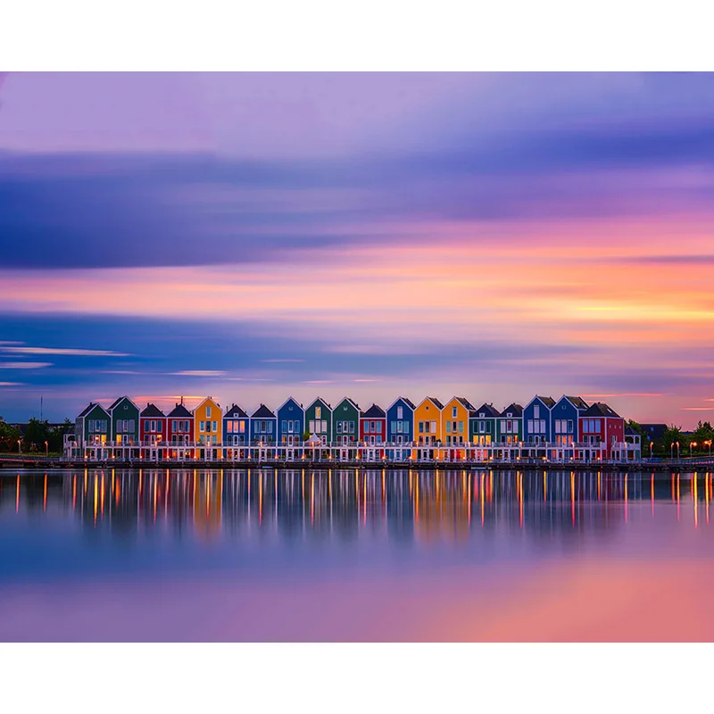 

Diamond Painting Beautiful City Sea Sunset DIY Diamond Cross Stitch Full Diamond Embroidery Rhinestones Christmas Gift