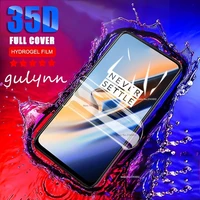 full curved screen hydrogel film on the for oneplus 6 6t 5 5t 7 8pro 35d protective soft film on for one plus 8 7 7pro no glass