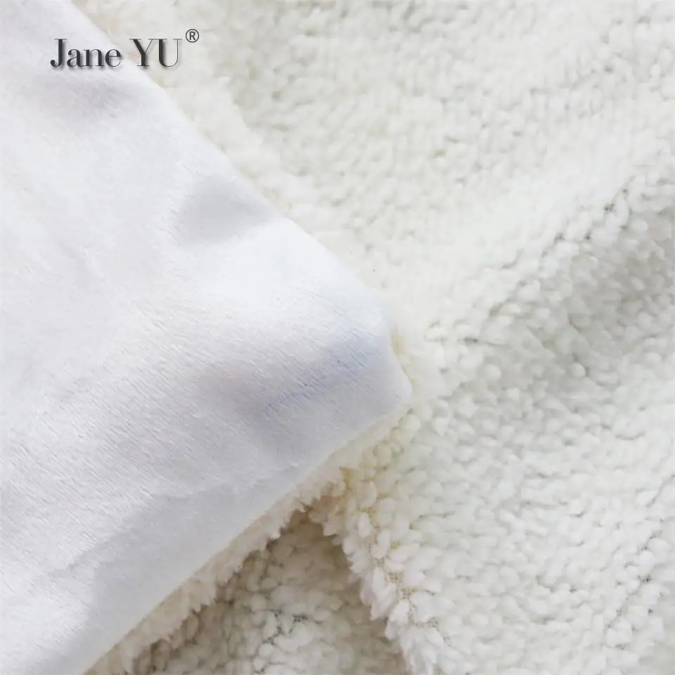 JaneYU одеяло кондиционер утолщение двухслойный мех 3d цифровая печать Единорог