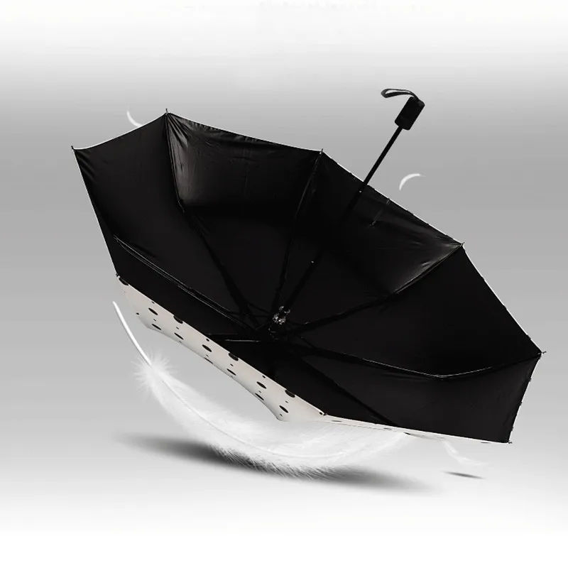 New spotted woman's Three-folding umbrellas for rain and sun portable pocket umbrella UV protection windproof tour gift | Дом и сад
