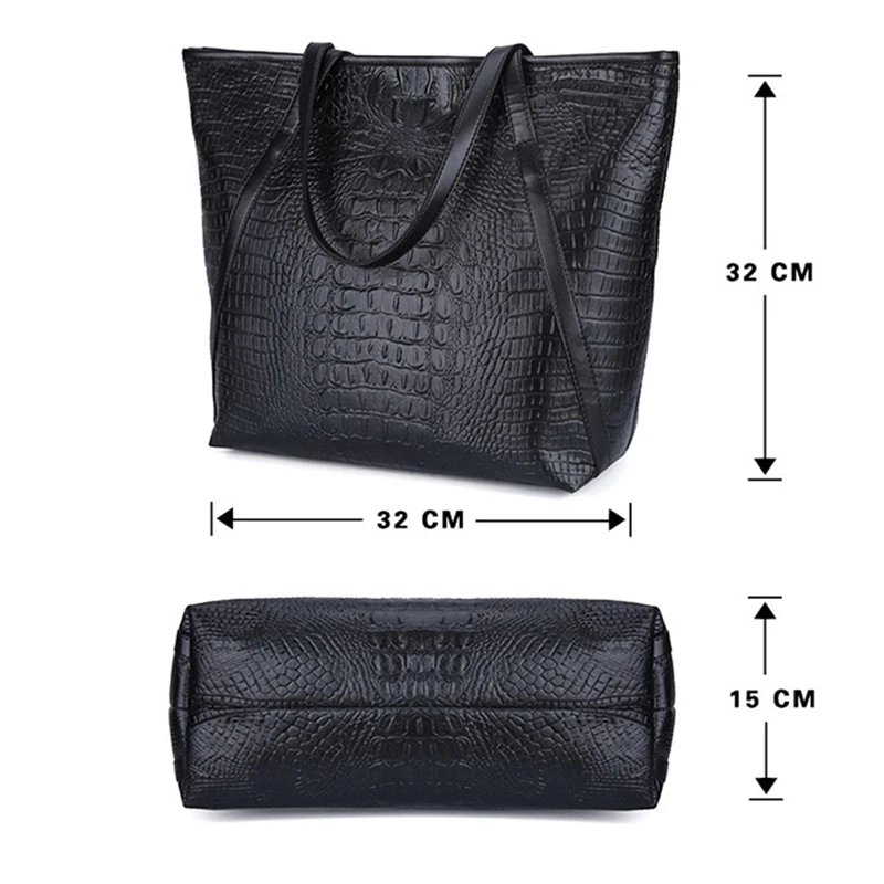 Black Casual Women Shoulder Bags PU Leather Female Big Tote for Ladies Handbag Large Capacity sac a main femme de marque | Багаж и сумки