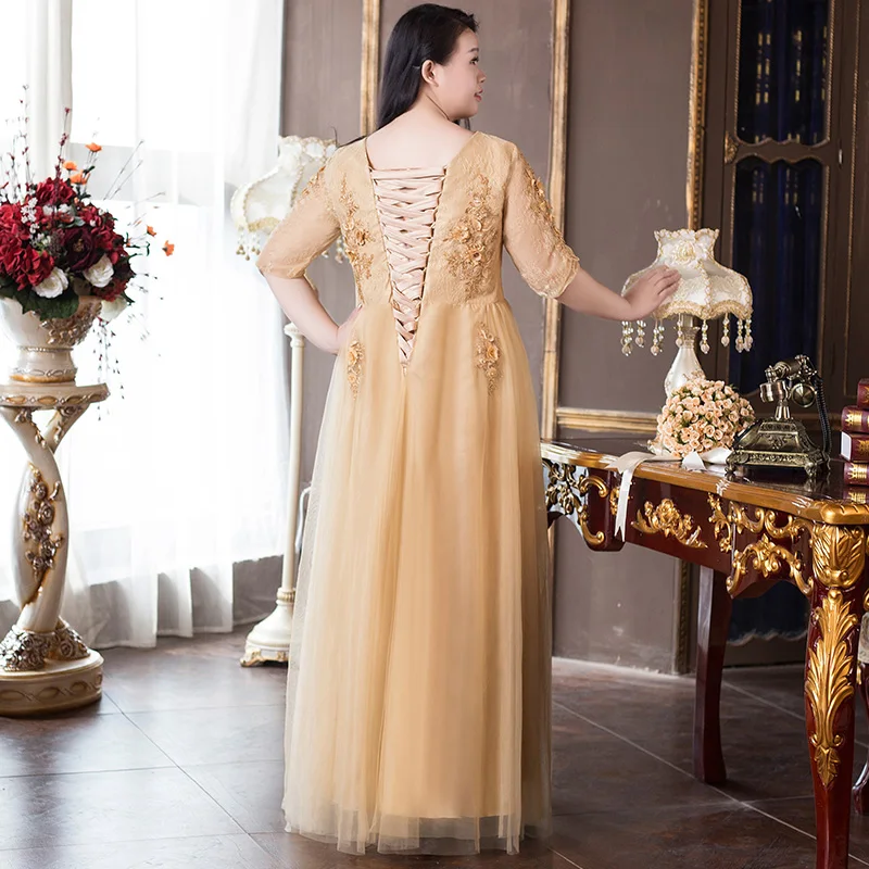 Женское длинное платье с V образным вырезом и кружевом|Платья на выпускной| |