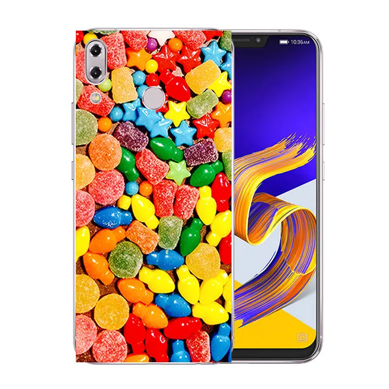 Чехол для телефона 6 2 дюйма Asus Zenfone 5z ZS620KL/5 ZE620KL с вулканическим узором прозрачная