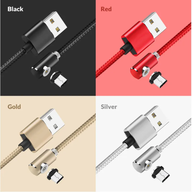 90 л форма LED Магнитный 2.1A Быстрая зарядка Micro USB IOS TypeC кабель зарядное устройство
