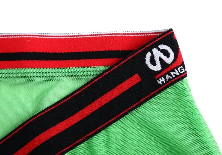 C men's underwear elastic nylon thin silky transparent low waist pants WJ 1004PJ | Мужская одежда