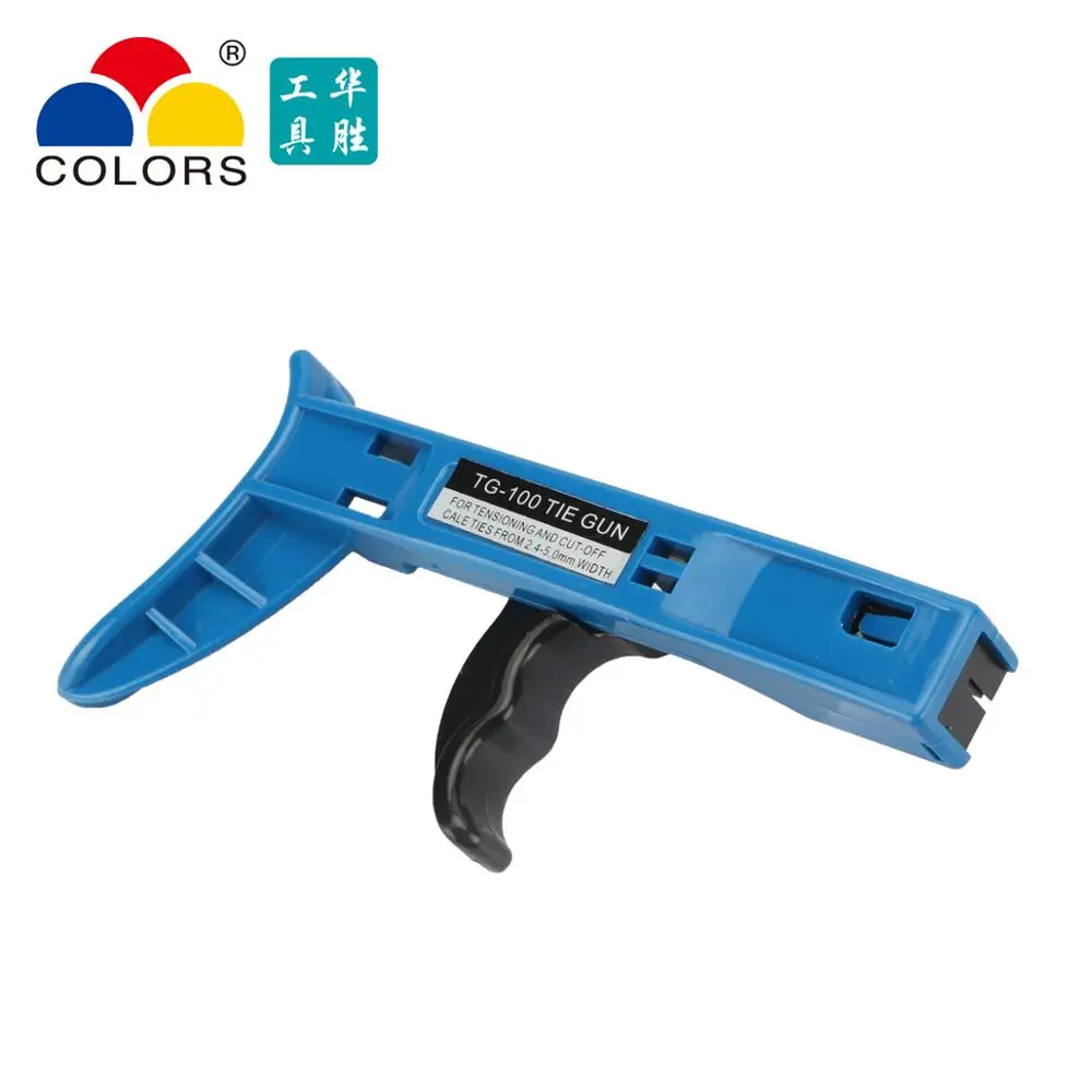 

COLORS TG-100 cable Tie Gun Fastening and cutting tool special For Nylon Cable Tie width: 2.4-4.8mm cable pliers