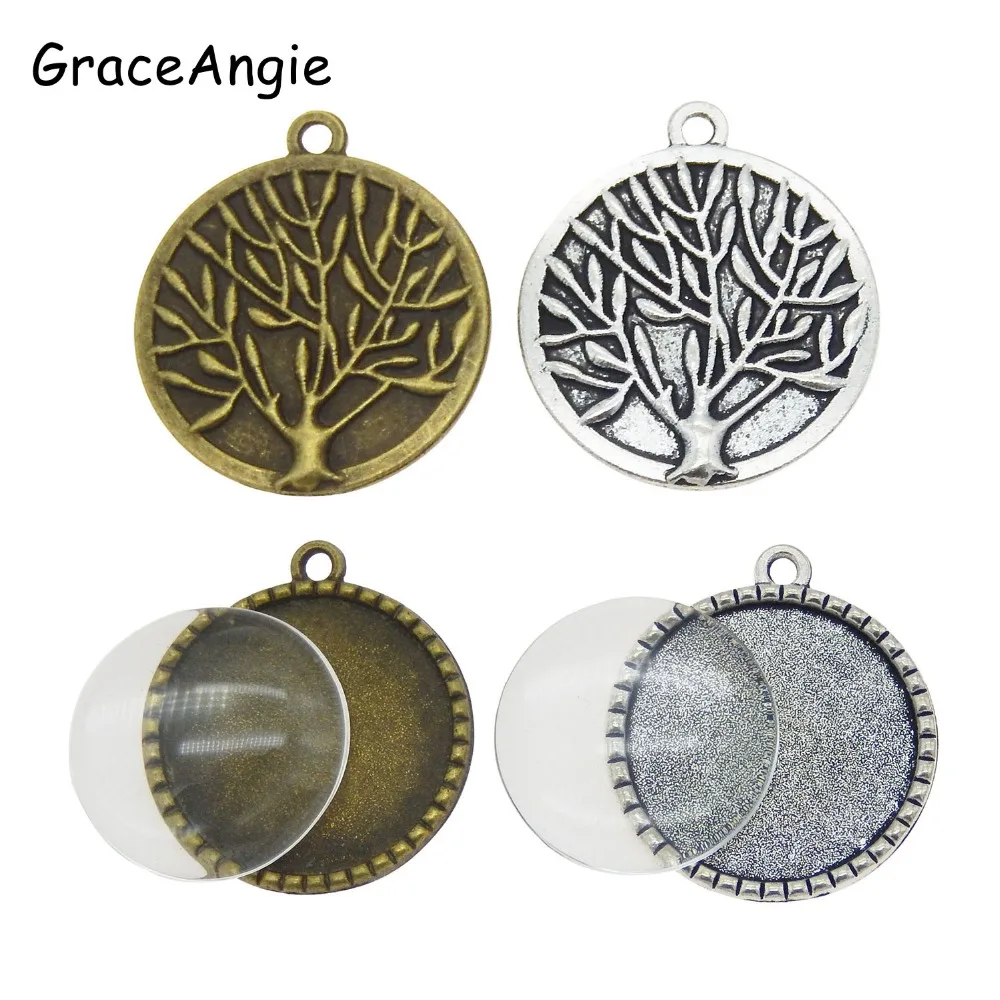 8 комплектов подвеска для кабошона в виде дерева жизни | Украшения и аксессуары