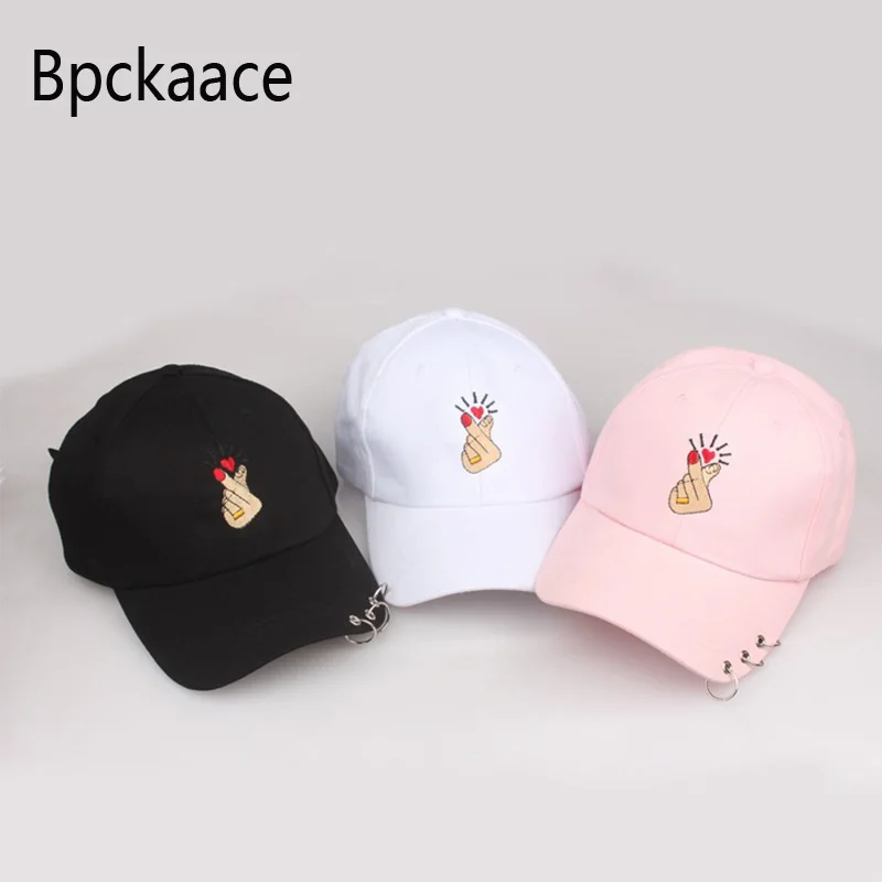 Bpckaace новый дизайн snapback хип-хоп Cap жест вышивка бейсболки с кольца 3 цвета папа