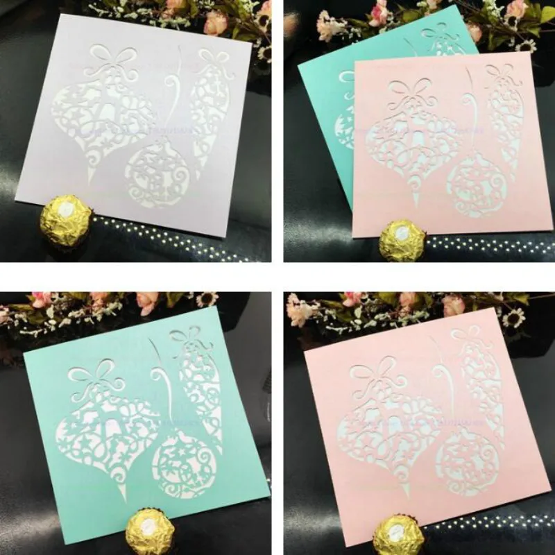10 шт. открытки для приглашений на свадьбу с резным узором | Дом и сад