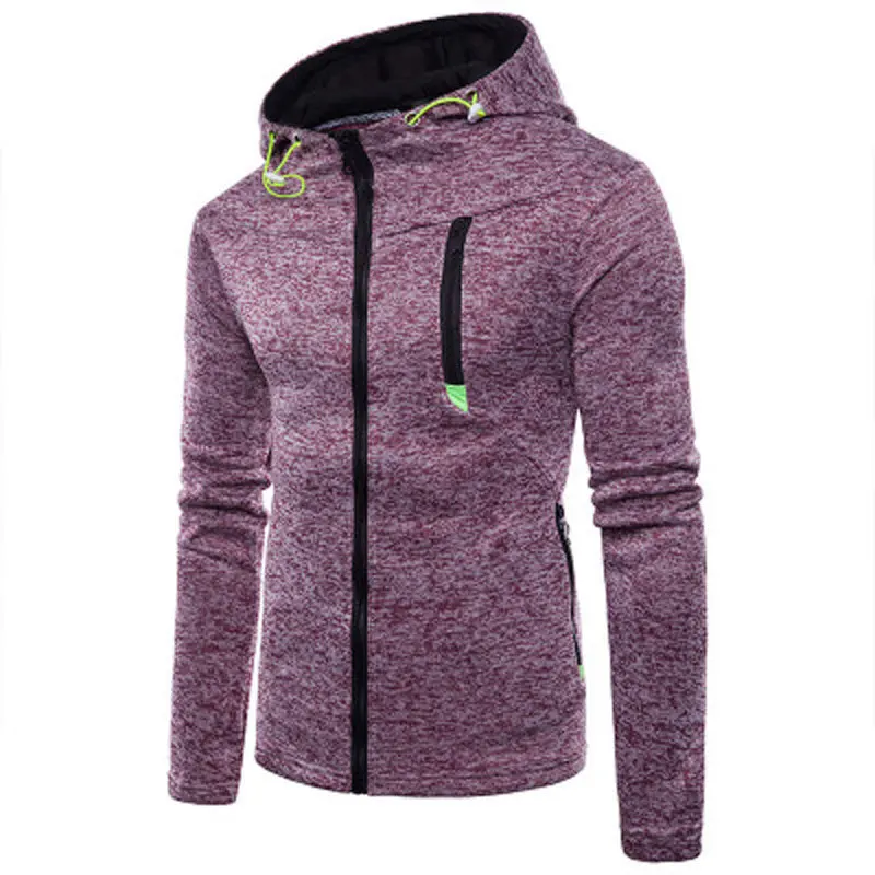 Men Cotton Hoodie Sweatshirts Solid Slim Zipper Hooded Cardigan Coat Male Joggers Warm Windproof Clothing Casual Hot Sale | Мужская
