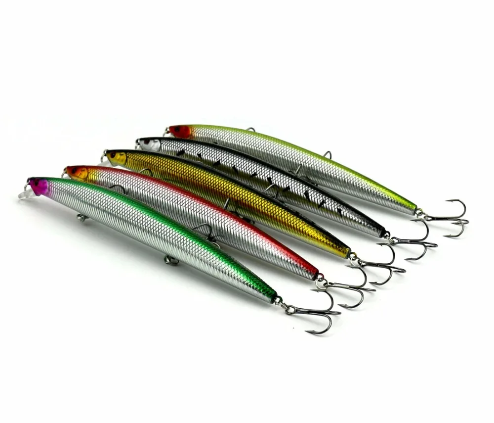 Новая искусственная жесткая приманка для рыбной ловли 5 шт. 18 см 26 г окуня сома