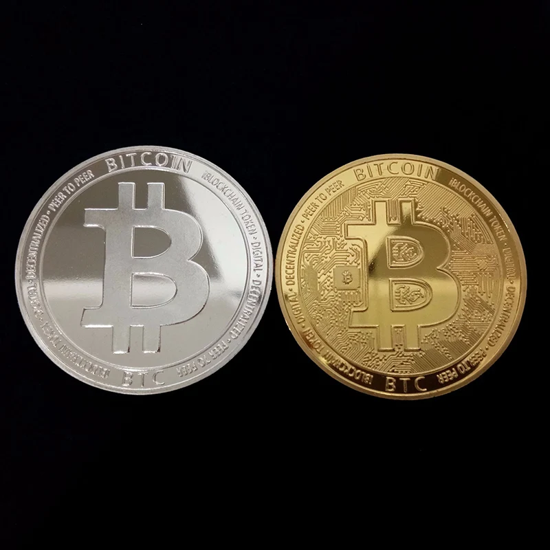 Стиль физический Биткоин металлический Бит монета BTC чехол отличный подарок имитация памятной арт-коллекция монет BTC медаль