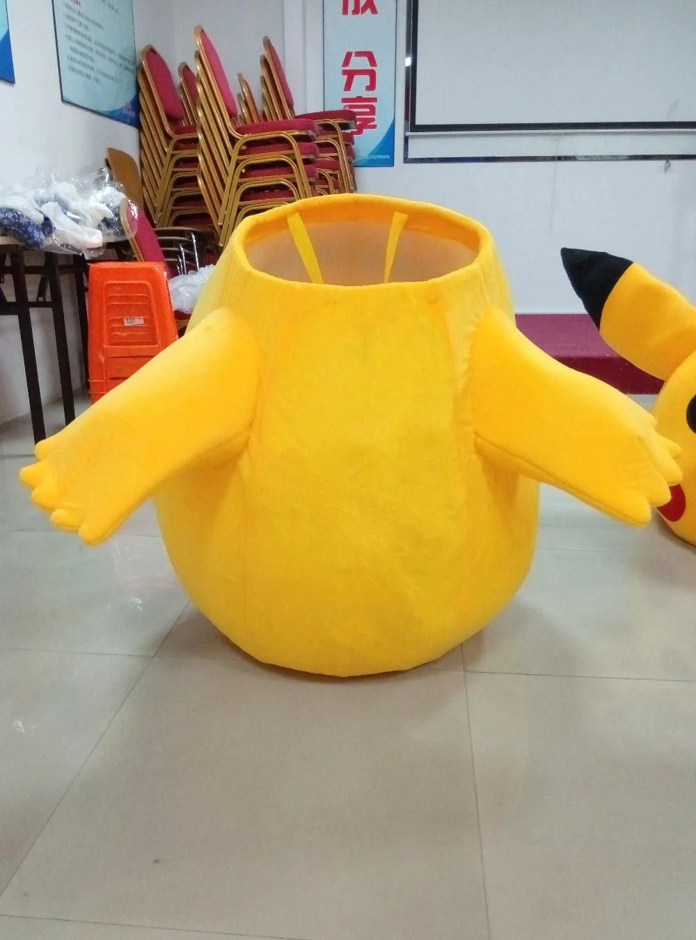 Профессиональный карнавальный костюм Pikachu талисман Пикачу размер для взрослых