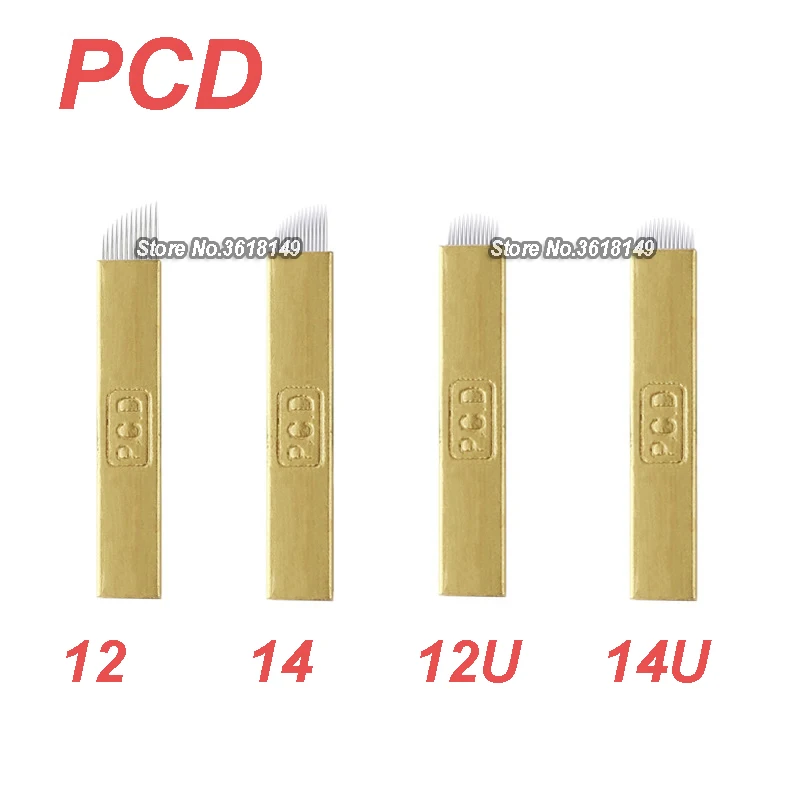 50 шт в наборе микроблейдинг PCD пластинки 12 12U 14 14U для перманентного макияжа бровей