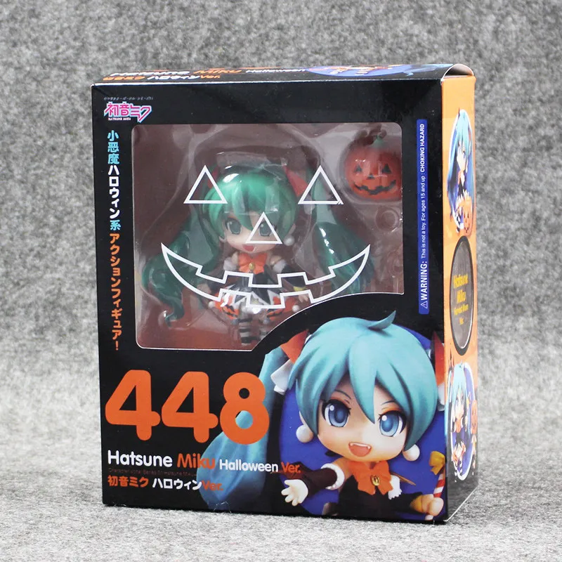 4 ''10 см Nendoroid Хацунэ Мику Хэллоуин Ver 448 ПВХ фигурка Модель Коллекция игрушек Хацунэ Мику фигурка