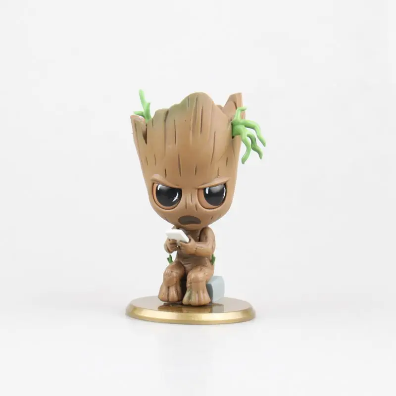 Мини дерево человек ребенок фигурку Galaxy стражи аниме статуэтки Grunt игрушки Nendoroid