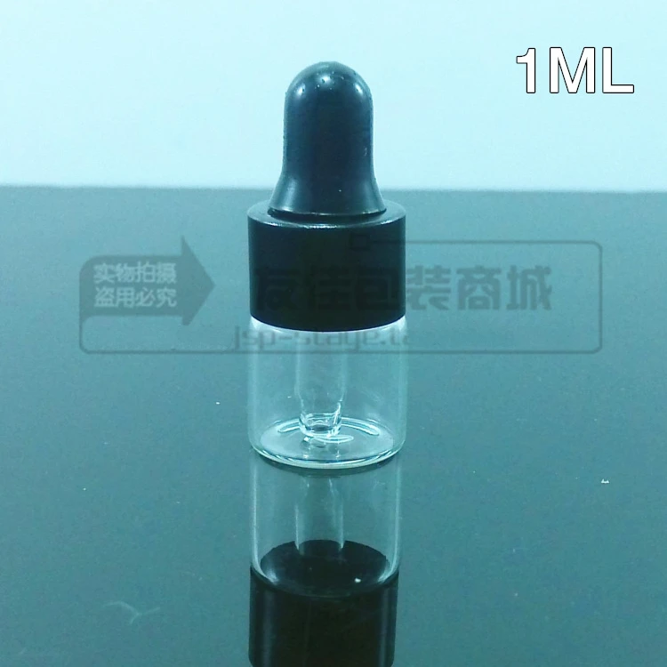 1 ml clear round essential oil bottle dropper mini container sample wholesale cosmetic | Красота и здоровье