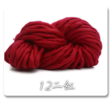 12 250 г/шар, супер толщина, шерсть, толстая пряжа, войлок, шерстяная фитильная пряжа для прядения, ручное вязание, пряжа, зимняя теплая - Цвет: 12