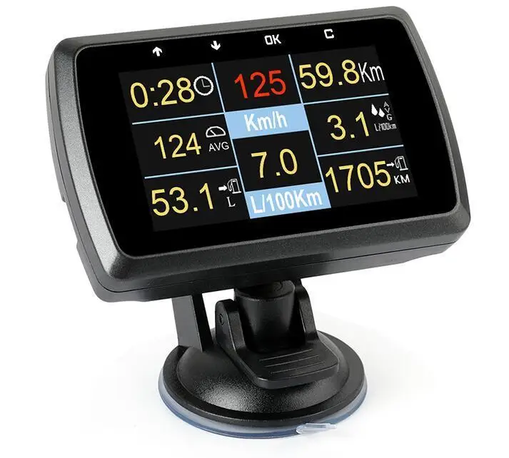 Автомобильный измеритель OBD2 с держателем скорости температуры воды цифровой
