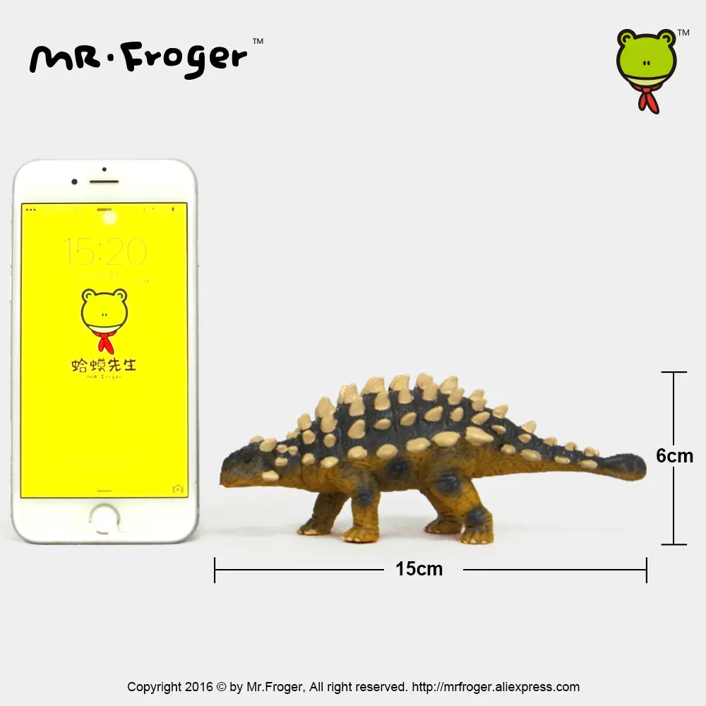 Mr.Froger Saichania модель игрушки динозавр Юрского периода милый зоопарк пластиковый