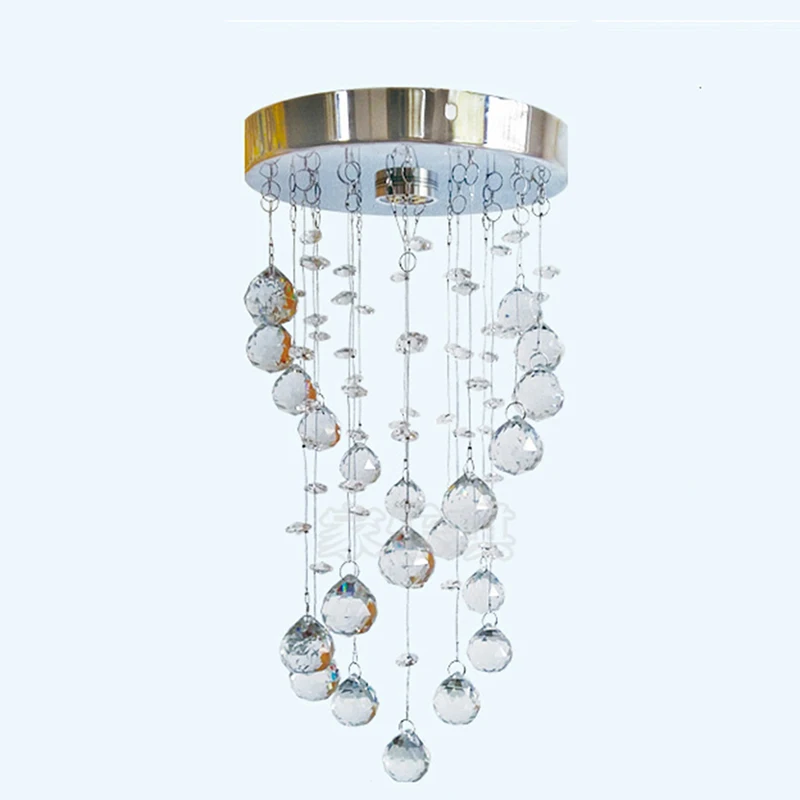 Современные хрустальные люстры светодиодные светильники для коридора освещение