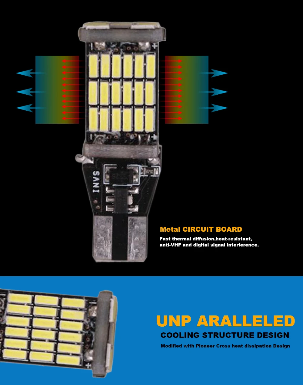 2 *Car LED back-up Bulbs Canbus T15 W16W 7440 7443 1156 S25 1157 T25 3156 3157 5202 H16 PY24W Without Reverse Error Lighting | Автомобили