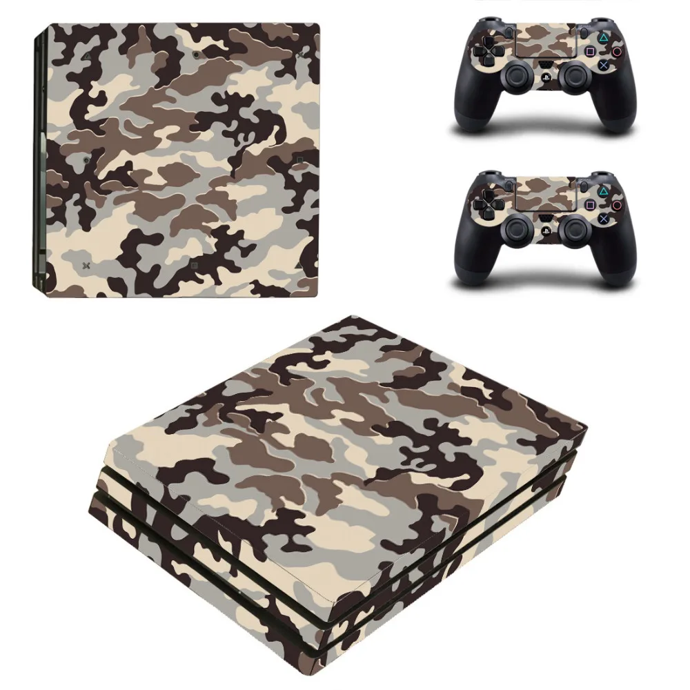 Камуфляжный Камуфляж PS4 Pro Съемный Виниловый узор Обложка Наклейка для PlayStation 4 и 2