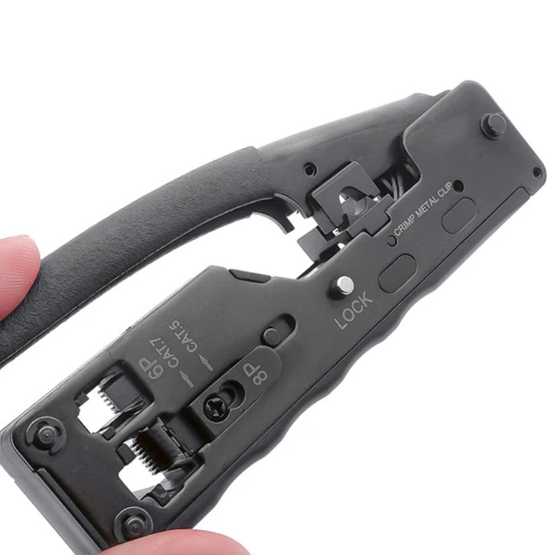 Rj45 инструмент сетевой обжимной инструмент для Cat7 Cat6 Cat5E Cat5 Stp вилки Rj45 соединительные кабели Многофункциональный обжимной металлический Cl